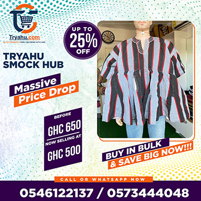 Handwoven Smocks from Ghana | Tryahu Authentic Fugu & Batakari